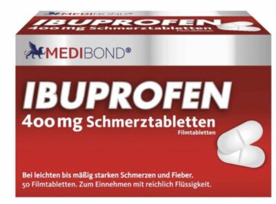 Ibuprofen Medibond 400mg Schmerztabletten 50 Stueck