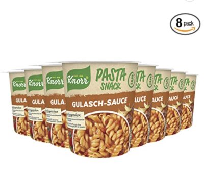 8er Knorr Pasta Snack Gulasch Sauce leckere Instant Nudeln 60 g