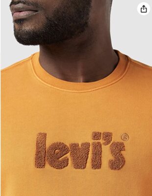 Levis Herren Relaxd Graphic Crew Poster Logo Cred Gd Sweatshirt1