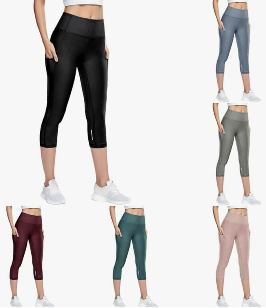 Damen Sport Leggings mit Taschen - 50% Rabatt