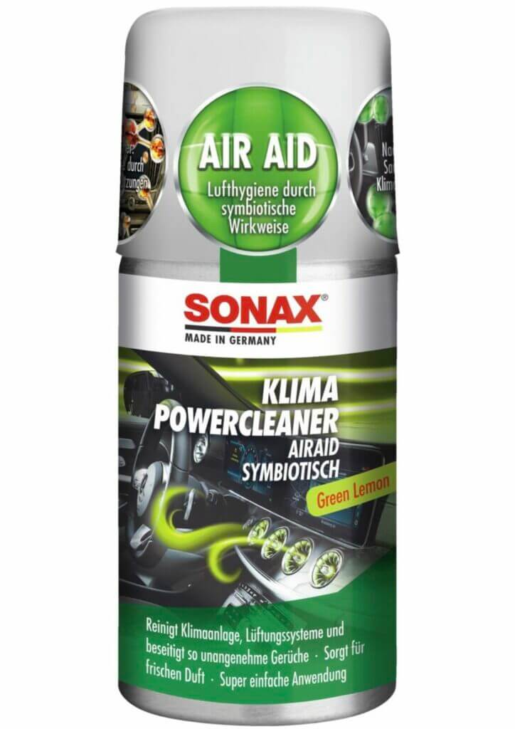 SONAX KlimaPowerCleaner AirAid Green Lemon (100 ml) - 39% Rabatt -  Freundlicher Reiniger für bessere Luftqualität