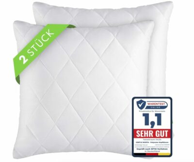 Gentle North Kopfkissen 2er Pack - 32% Rabatt 7 Erlebe ultimativen Komfort mit Gentle North Kissen: Anpassbar, flauschig, 100% Polyester, waschbar bis 60°.