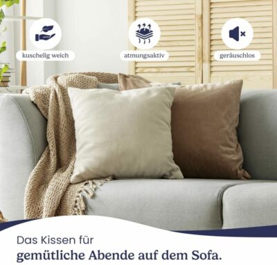 Gentle North Kopfkissen 2er Pack - 32% Rabatt 8 Vielseitige Gentle North Kissen: Perfekt als Deko- oder Bettkissen, hypoallergen, anpassbare Füllung, waschbar.