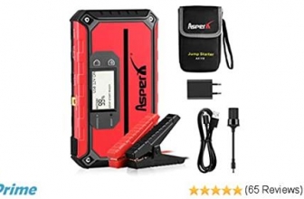 AsperX Auto Starthilfe 1000A 18000mAh Jump Starter, Starthilfe Powerbank 26% Rabatt